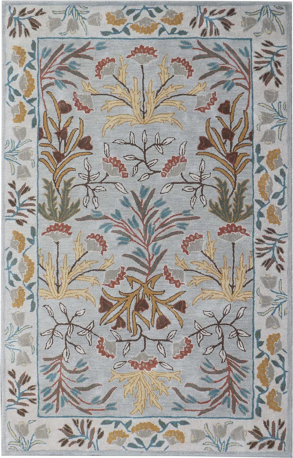 New Adeline Grey Traditional Persian Style Handmade Tufted 100 Woolen Area Rugs & Carpet