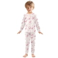 thumbnail image 3 of Dailycode Cotton Pajama Set Snug Fit Long Sleeve Top and Pants for 18M-8Y Cute Little Dinosaur and Flower, 3 of 7