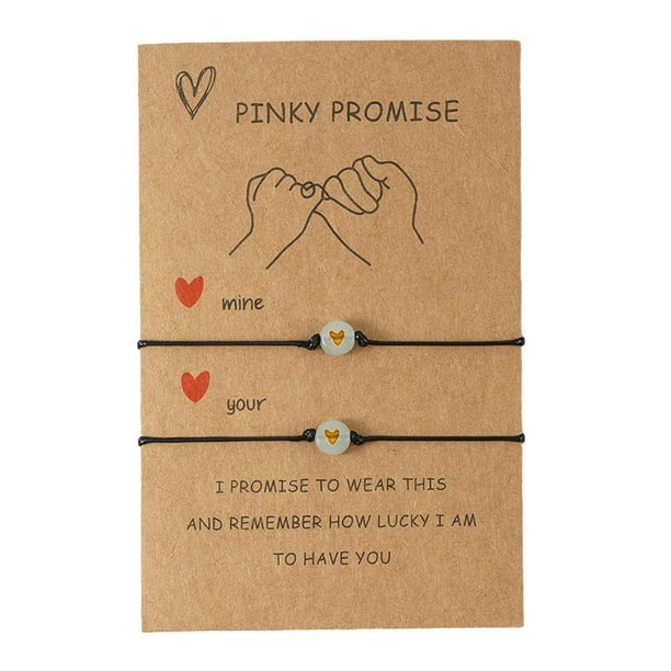Pinky promise best friend bracelet sale