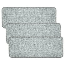 3 Pcs Floor Mop Part Replacement Heads Dry Fiber Pads Spray