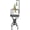 24" X 23.5" x 47"Height, variant on Elegant Design Wrought Iron Parrot Cockatiel Cockatoo Bird Play Perch Gym Ground Rolling Stand with Removable No Rust Stainless Steel Pan and Feeder Cups