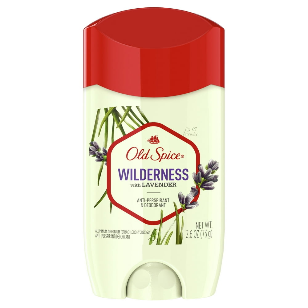 Old Spice Antiperspirant Deodorant for Men Wilderness with Lavender 2.6