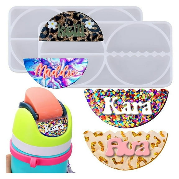 Name Tag Resin Mold Silicone,4cavity Silicone for Epoxy Resin,DIY Personalized Making Ac ywm58