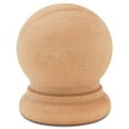 thumbnail image 3 of Wood Finials, 3/4 Inch Tall with 1/4 Inch Hole, Unfinished Wood Finials for 1/4 Inch Dowel Rods, Wood Dowel Caps for Crafts and DIY, Pack of 24 by Woodpeckers, 3 of 7