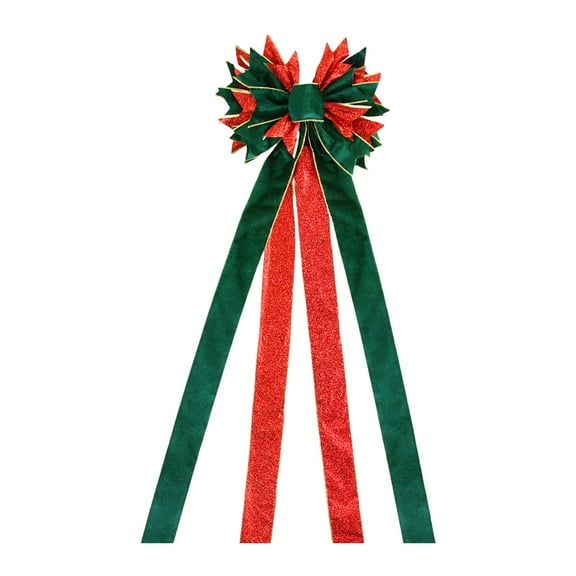 Christmas Tree Decorations,Christmas Tree 55.11" Butterfly Festival Decorations,55.11" butterflies Christmas Tree With Two-color Bow Decoration Venue SetupHigh Quality Bow Tie Christmas Decorations