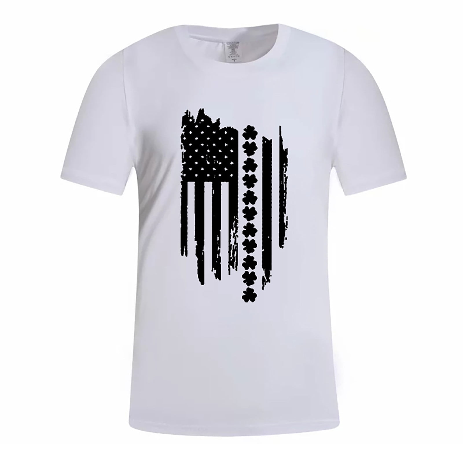 American Flag Mens T Shirt Stars and Stripes Art Brush Style ...
