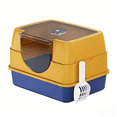 thumbnail image 6 of New Cat Litter Box, High Sided Litter Box for Cats with Litter Scoop – 18.9" L x 14.96" W x 13.78" H, Durable Litter Pan & Easy-to-Clean Litter Tray, Pink, 6 of 10