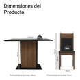 thumbnail image 3 of Juego de Comedor con Mesa y 4 Sillas Madesa Viena MN, 3 of 5