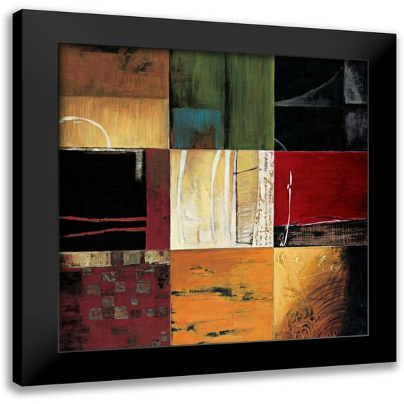 Morrison, Kurt 12x12 Black Modern Framed Museum Art Print Titled - Compartments I