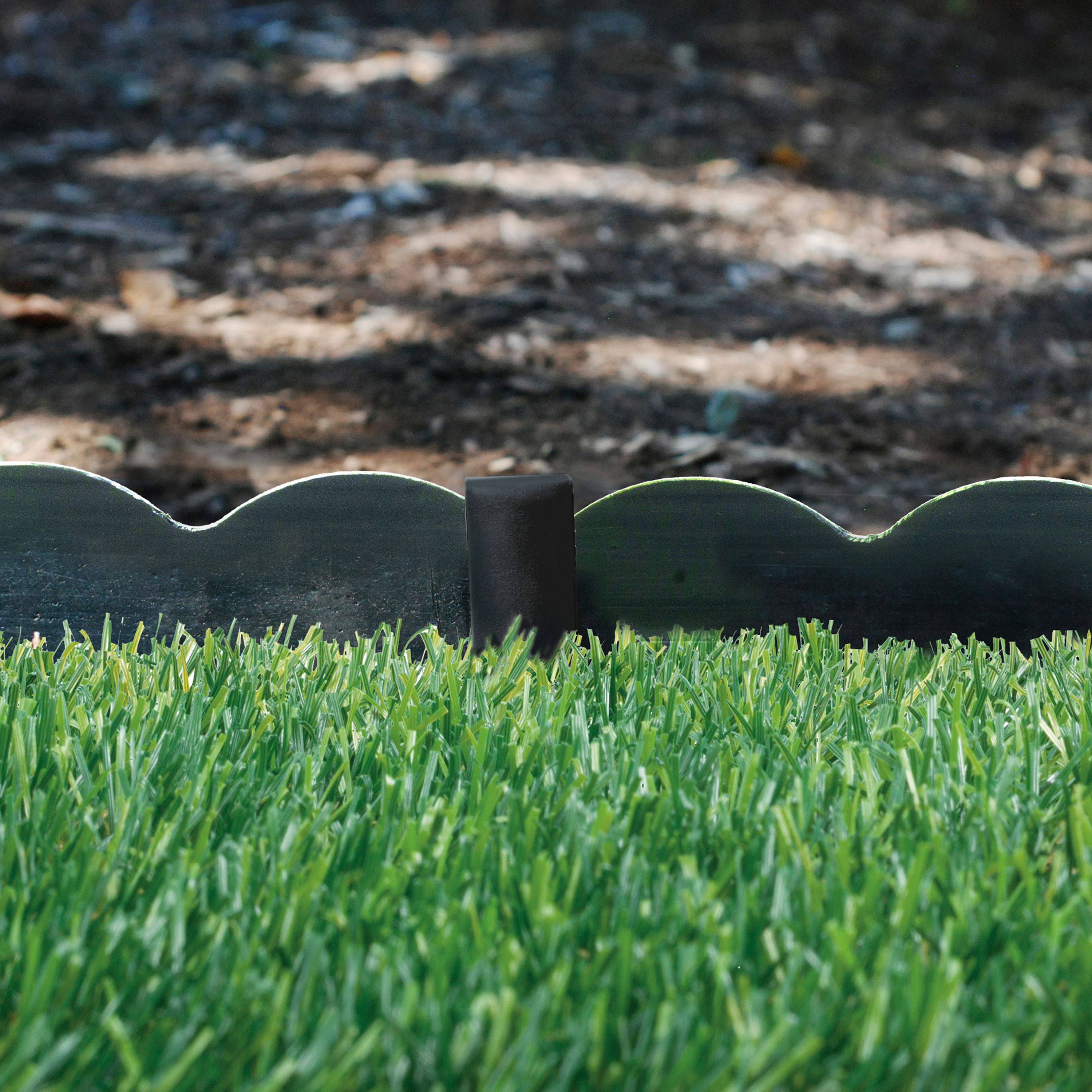 5 PACK Greenscapes 3-ft Green Plastic Landscape Edging Section Border Lawn 