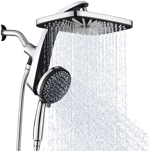 Cabezal de Ducha BOZYBO de Alta Presión con Lluvia y Rociador Manual