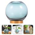 thumbnail image 4 of Jarrón hidropónico transparente para flores, botella redonda para flores, decoración hidropónica, 4 of 8