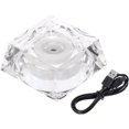 thumbnail image 1 of MECCANIXITY Crystal LED Displays Base Stand Holders 60x50x25mm Powered by USB Charge Transparent for Glass Crystal Artwork Decoration, 1 of 5