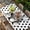 Black, variant on Grey Easter Table Cloths for 5 Foot Rectangle Tables, Spring Country Cute Bunny Plaid Checkered Patio Waterproof Elastic Fitted Tablecloths, Washable Rectangular Table Cover for Camping