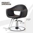 thumbnail image 2 of UBesGoo Barber Chair, Heavy Duty Hydraulic Salon Styling Chair, 360° Swivel with Footrest, Black, 2 of 8