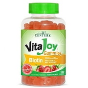 21st Century Vitajoy Biotin Gummies, Strawberry, 120 Count