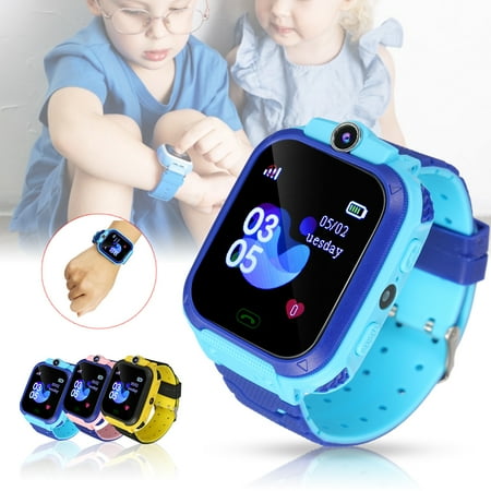 Camera Settings Christmas Lights Night Kids Smart Watch Positioning Tracker SOS With With Camera Flash Night Light Alarm Anti-lost Bracelet Children Christmas Gifts ()