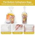 thumbnail image 3 of 140Pcs Flat Bottom Cellophane Bags, 5.9x9x2.4" Clear Goodie Baggies with Twist Ties for Party Favor Packaging, Cookie, Popcorn, Candy, Mug Wrapping, 3 of 7
