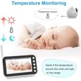 thumbnail image 3 of MYPIN Moniteur Vidéo pour Bébé avec Caméra et Audio, Panoramique à Distance, 3 of 4