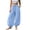 Light Blue, variant on Qingpeng Womens Elastic High Waisted Wide Leg Barrel Pants Flowy Baggy Balloon Trousers Fall Harem Pants Vacation Outfits