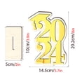thumbnail image 2 of ELAYARD Golden Wooden Sign 2024 for Graduation Party Centerpieces and Grad Celebration Decor, 2 of 8