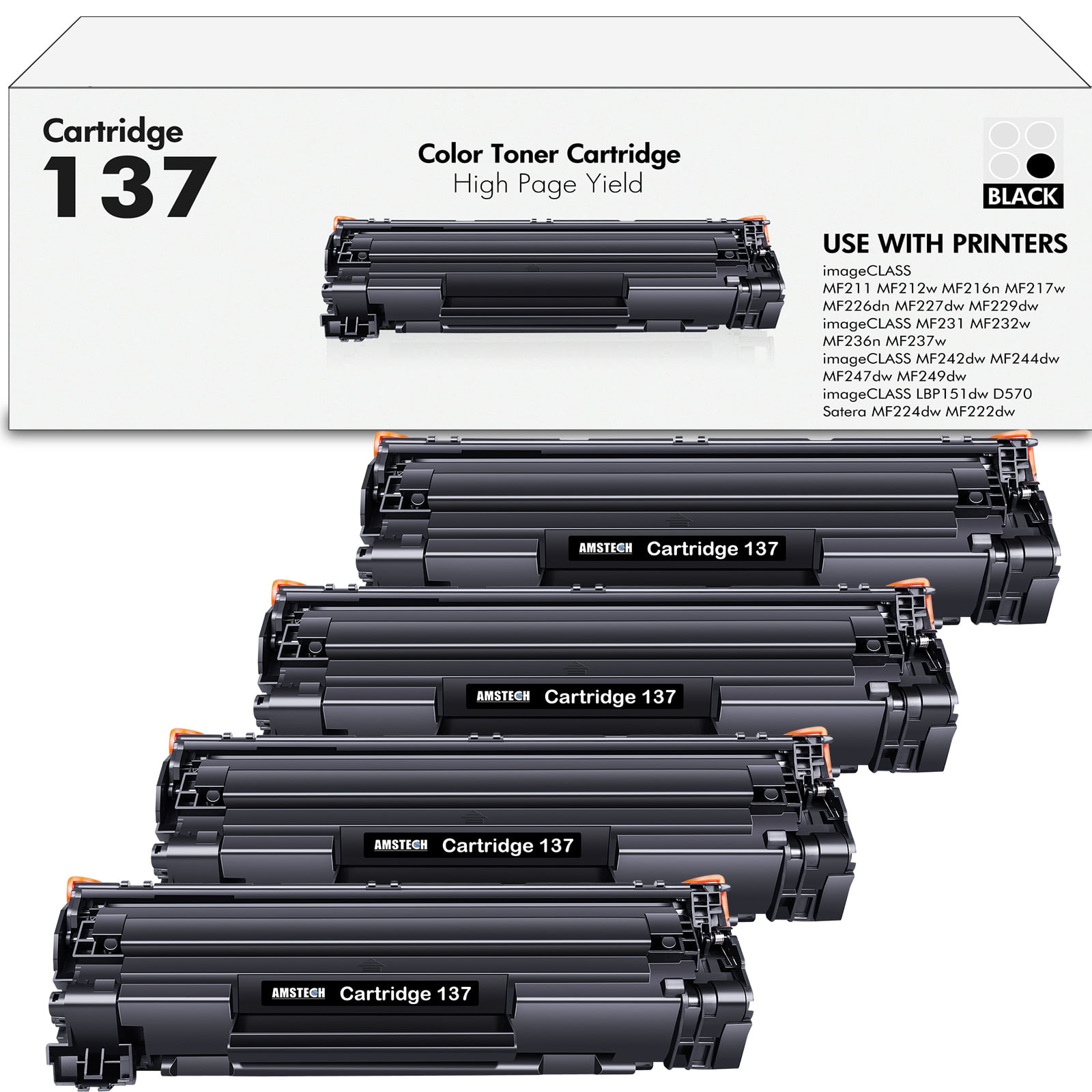 137 Toner Cartridge Black Compatible for Canon 137 CRG137 ImageCLASS