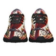 thumbnail image 5 of Cardinal Bird Flowers Shoes Sneakers Black Size 13, 5 of 7
