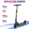 thumbnail image 3 of EVERCROSS Kids Electric Scooter, 150W Motor, Max Speed 9.3 MPH, 5 Miles Range, Colorful LED Lights, Foldable, Blue, 3 of 9