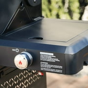 Monument Grills Mesa 3-Burner Black Propane Gas Grill with Clear View Lid and LED Controls