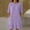 Purple, variant on ClodeEU Women's Short Sleeve Crew Neck Ruffle Hem Mini Dress,Casual T-Shirt Swing Dress Black,Women's Plus L