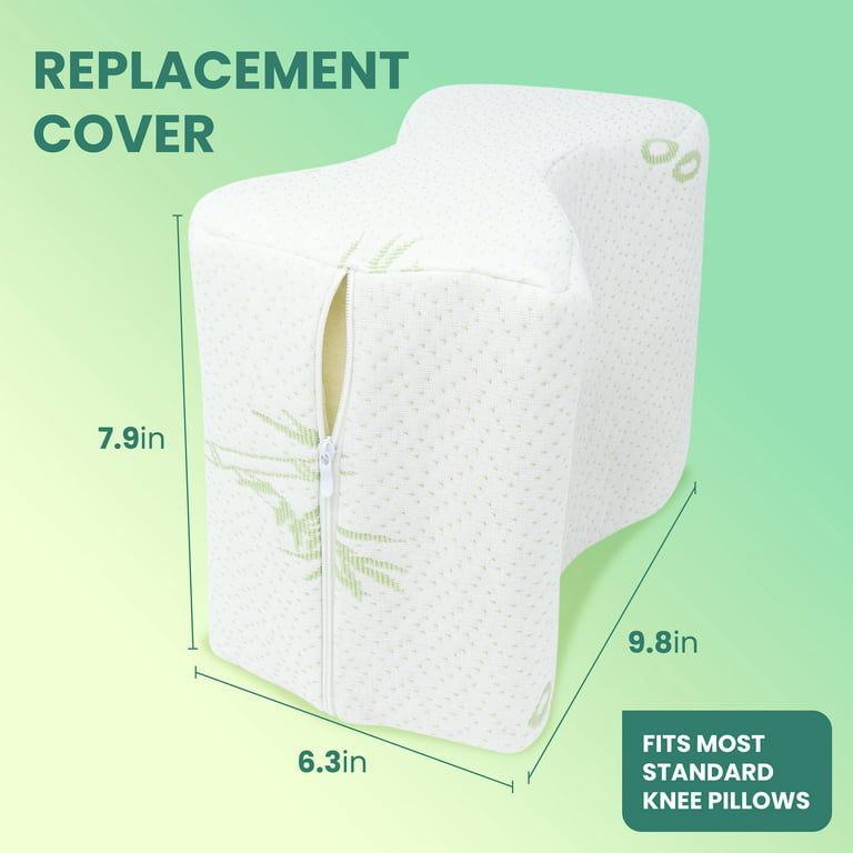 Bamboo Knee Pillow Cover - Replacement Leg Pillow Case - Cooling Sciatica  Pillow Cover - Universal Pregnancy Pillow Cover