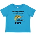 thumbnail image 3 of Inktastic Pack My Diapers I Am Going Fishing with Papa Boys or Girls Baby T-Shirt, 3 of 5
