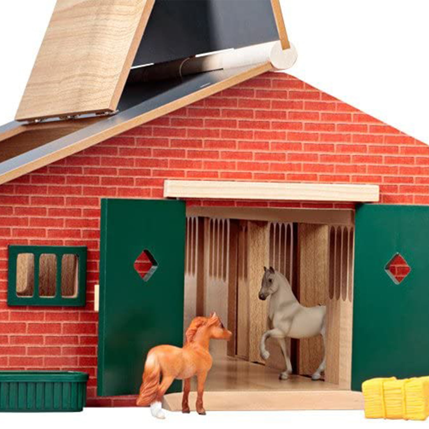 Breyer Stablemates Horse Stable Set 19 Piece Kit with 2 Horses - Walmart.com