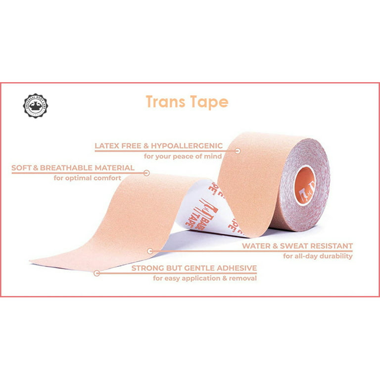 TransGenX 2 Pack 4 Inch Wide FTM Trans Chest Tape - The Best Trans