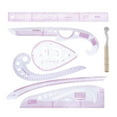 thumbnail image 1 of Rongfmy 7Pcs French Curve Ruler Set Multifunction for Sewing Dressmaking Tailor Tool, 1 of 9