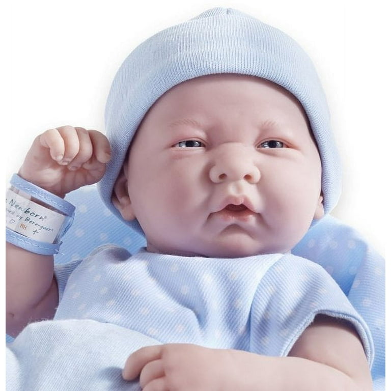 JC Toys La Newborn 14 Girl Baby Doll 9pc Set - Pink Romper
