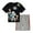 Black / gray, variant on Disney Pixar Toy Story Woody Buzz Lightyear Bo Peep Little Boys T-Shirt and Mesh Shorts Outfit Set Toddler to Little Kid
