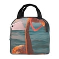 thumbnail image 1 of Disketp Swimming Goggled Flamingo for Insulated Lunch Bag for Women and Men, Perfect for Work, Hiking, Picnic, 1 of 8