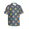 thumbnail image 2 of Daiia Cute Turtle Hawaiian Shirt for Men Gentle Cotton Regular Short Sleeve Casual-Large, 2 of 9