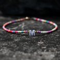 thumbnail image 1 of Gargantilla de cuentas bohemias para mujer, collar de cadena con colgante de 26 letras iniciales, joyería de perlas de concha de moda, accesorios bohemios, 1 of 4