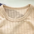thumbnail image 4 of Mifsaly Toddler Kids Ribbed Knit Pajamas Sets Short Sleeve Crewneck Tops And Sleeping Pants Girls Boys Soft Comfort Breathable Cotton Sleepwear, 4 of 6
