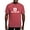 Crimson Red, variant on CafePress - Delta Tau Delta White Stacked Signature T Shirt - Mens Comfort Colors Shirt