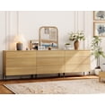 thumbnail image 5 of 3 Drawer Dresser Set of 3 for Bedroom, Minimalist Chest of Drawers with Storage, 9 Drawer Dresser with Reeded Design, Wooden Modern Dresser for Living Room, Bedroom, Entryway, 5 of 8