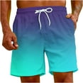 thumbnail image 5 of Get it HOOMEUMY Plus Size Men Summer Shorts High Waist Solid Baggy Wide Leg Shorts with Pockets D string Elastic Waist Beach Shorts Multicolor 32, 5 of 9