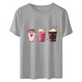 thumbnail image 4 of Lmnyox Women's T Shirt Heart Graphic Print Fashion Tee Short Sleeve Crew Neck Vacation Shirts Clothes 2025, 4 of 5