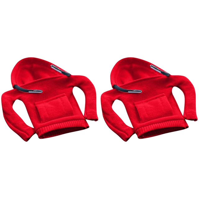 Kit de manija de palanca creativa con capucha y estilo a la moda para cambio de coche color rojo