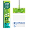 thumbnail image 1 of Swiffer Sweeper Dry + Wet - Kit de limpieza y limpieza de suelos multiusos con pa&ntilde;os resistentes, incluye: 1 trapeador y 19 recambios, 1 of 9
