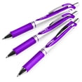 thumbnail image 2 of Pentel EnerGel XM BL77 - Retractable Liquid Gel Ink Pen - 0.7mm - Cardboard Wallet of 3 Pens + 3 Refills - Violet, 2 of 5