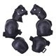 thumbnail image 1 of protectores de rodillas, codos y muñecas para niños, sin casco, para patinaje sobre ruedas, monopatín, ciclismo (talla S, negro), 1 of 8