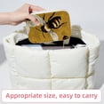 thumbnail image 6 of Starry Bees Velvet Portable Necklace Holder with Removable Compartment - Earring Organizer, Jewelry Boxes, Organizer Box - Gift, 6 of 7